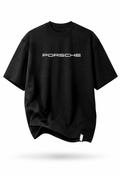 Black Premium Oversized Porsche 911 GT3 RS Graphic T-Shirt
